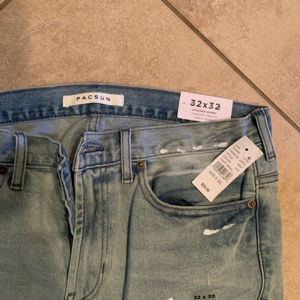 PacSun men’s stacked skinny comfort stretch 32x32